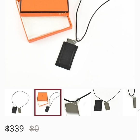 Hermes Symbole pendant and necklace - Picture 5 of 8